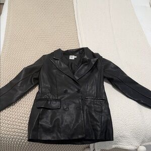 Princess Polly Black Double-Breasted Blazer